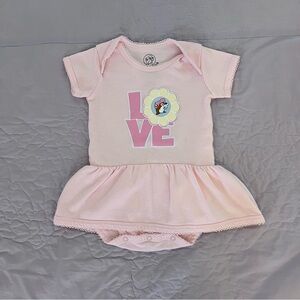Buc-ee’s Baby Dress with Love Print